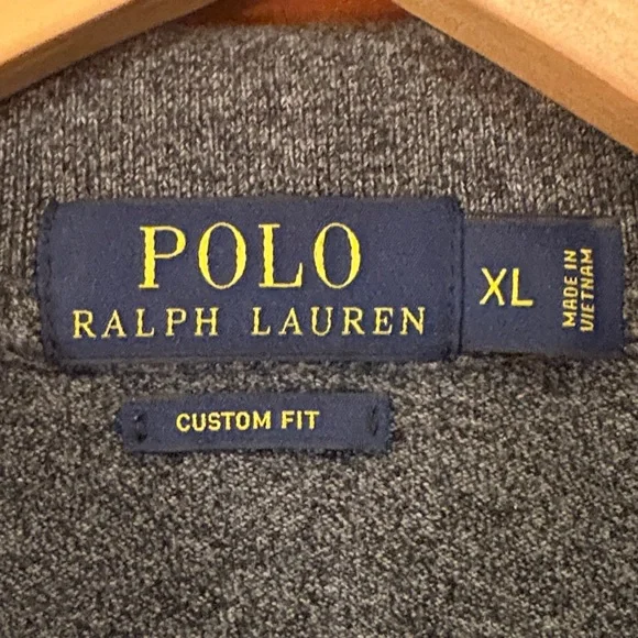 Polo by Ralph Lauren Men's Charcoal Polo Shirt - Picture 3 of 5